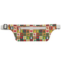 Template Christmas Pattern Active Waist Bag