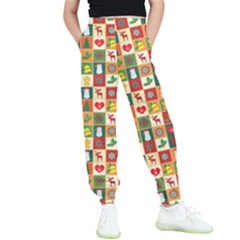 Template Christmas Pattern Kids  Joggers