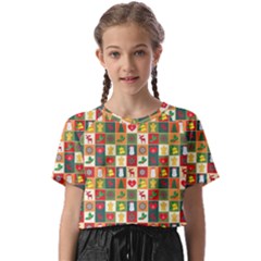 Template Christmas Pattern Kids  Basic T-shirt