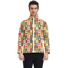 Template Christmas Pattern Men s Bomber Jacket