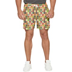 Template Christmas Pattern Men s Runner Shorts