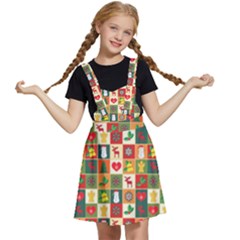 Template Christmas Pattern Kids  Apron Dress