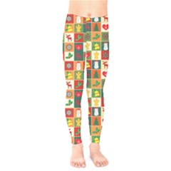 Template Christmas Pattern Kids  Classic Winter Leggings