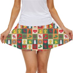 Template Christmas Pattern Women s Skort