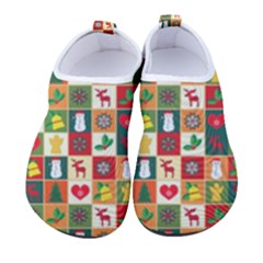 Template Christmas Pattern Men s Sock-style Water Shoes