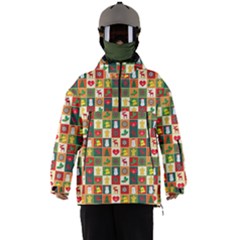 Template Christmas Pattern Men s Ski And Snowboard Waterproof Breathable Jacket