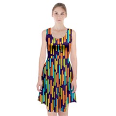 Illustration Abstract Line Racerback Midi Dress