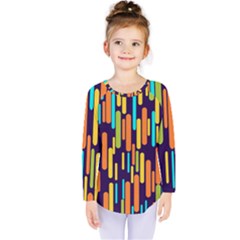 Illustration Abstract Line Kids  Long Sleeve T-shirt