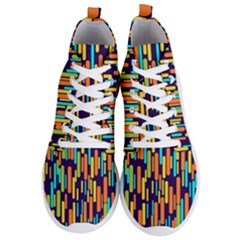 Illustration Abstract Line Men s Lightweight High Top Sneakers