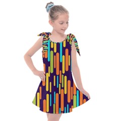 Illustration Abstract Line Kids  Tie Up Tunic Dress