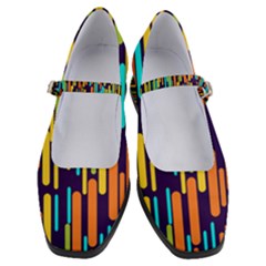 Illustration Abstract Line Women s Mary Jane Shoes