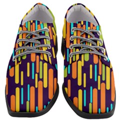 Illustration Abstract Line Women Heeled Oxford Shoes