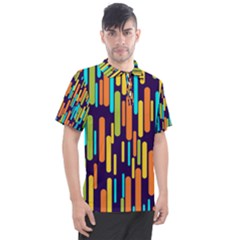 Illustration Abstract Line Men s Polo T-shirt by anzea