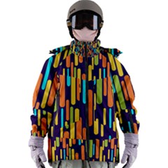 Illustration Abstract Line Women s Zip Ski And Snowboard Waterproof Breathable Jacket by anzea