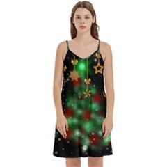 Christmas Star Jewellery Mini Camis Dress With Pockets by anzea