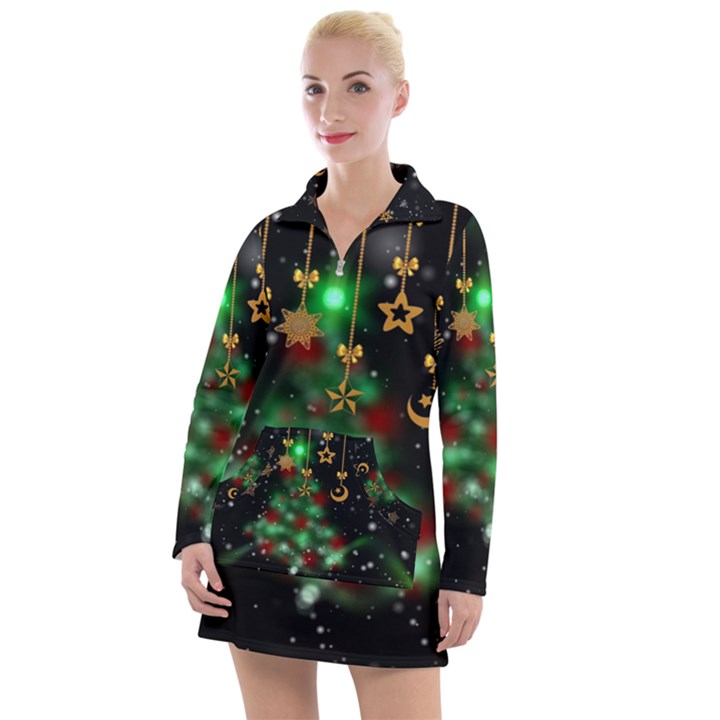 Christmas Star Jewellery Women s Long Sleeve Casual Dress