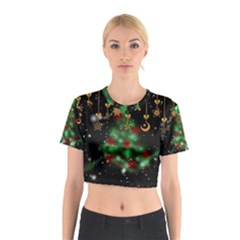 Christmas Star Jewellery Cotton Crop Top by anzea