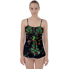 Christmas Star Jewellery Babydoll Tankini Top by anzea