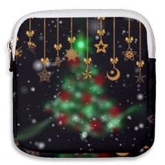 Christmas Star Jewellery Mini Square Pouch by anzea