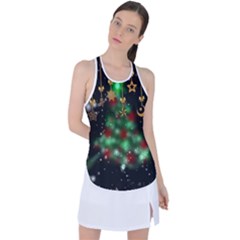 Christmas Star Jewellery Racer Back Mesh Tank Top by anzea