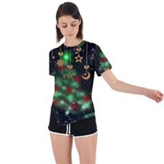 Christmas Star Jewellery Asymmetrical Short Sleeve Sports T-shirt by anzea