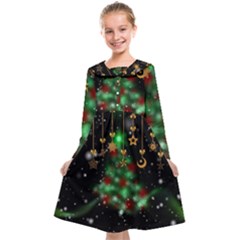 Christmas Star Jewellery Kids  Midi Sailor Dress by anzea