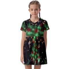 Christmas Star Jewellery Kids  Asymmetric Collar Dress by anzea