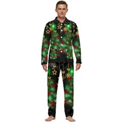 Christmas Star Jewellery Men s Long Sleeve Velvet Pocket Pajamas Set