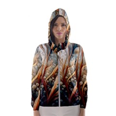 Undersea Dreams Saltwater Ocean Women s Hooded Windbreaker