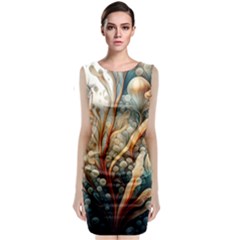 Undersea Dreams Saltwater Ocean Classic Sleeveless Midi Dress by Apenda