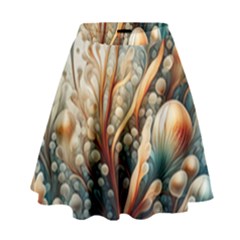 Undersea Dreams Saltwater Ocean High Waist Skirt by Apenda