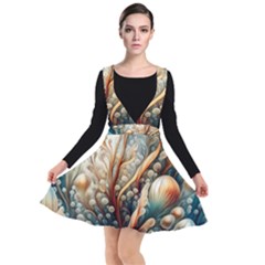 Undersea Dreams Saltwater Ocean Plunge Pinafore Dress by Apenda