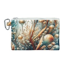 Undersea Dreams Saltwater Ocean Canvas Cosmetic Bag (medium) by Apenda