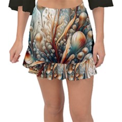 Undersea Dreams Saltwater Ocean Fishtail Mini Chiffon Skirt by Apenda