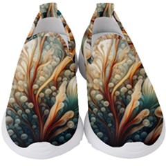 Undersea Dreams Saltwater Ocean Kids  Slip On Sneakers by Apenda