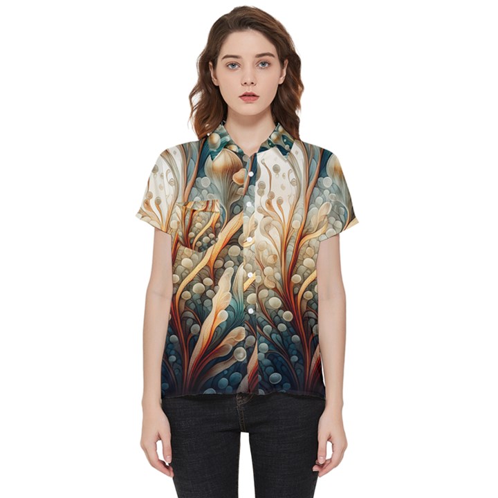 Undersea Dreams Saltwater Ocean Short Sleeve Pocket Shirt