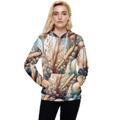 Undersea Dreams Saltwater Ocean Women s Lightweight Drawstring Hoodie