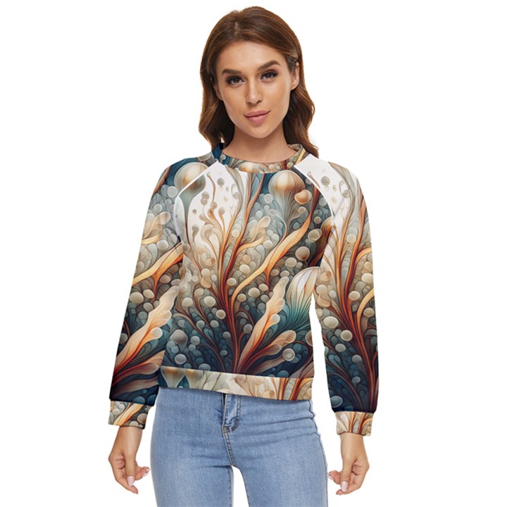 Undersea Dreams Saltwater Ocean Women s Long Sleeve Raglan T-Shirt