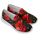 Flowers Poppies Bloom Blossom Art Men s Lightweight Slip Ons View3