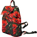 Flowers Poppies Bloom Blossom Art Buckle Everyday Backpack View1