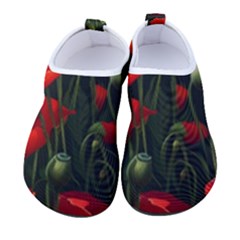 Flowers Poppies Bloom Blossom Art Women s Sock-style Water Shoes by Apenda