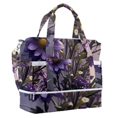 Flower Bloom Blossom Nature Flora Sports Shoulder Bag With Shoes Compartment