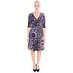 Flower Bloom Blossom Nature Flora Wrap Up Cocktail Dress by Apenda