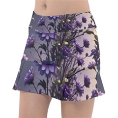 Flower Bloom Blossom Nature Flora Classic Tennis Skirt by Apenda