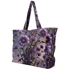 Flower Bloom Blossom Nature Flora Simple Shoulder Bag by Apenda