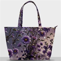 Flower Bloom Blossom Nature Flora Back Pocket Shoulder Bag  by Apenda