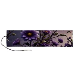 Flower Bloom Blossom Nature Flora Roll Up Canvas Pencil Holder (l) by Apenda