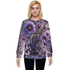 Flower Bloom Blossom Nature Flora Hidden Pocket Sweatshirt