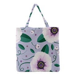 Flowers Petals Blossom Flora Grocery Tote Bag by Apenda