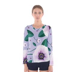 Flowers Petals Blossom Flora Women s Long Sleeve T-shirt